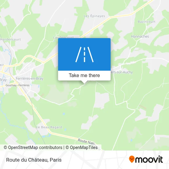 Route du Château map