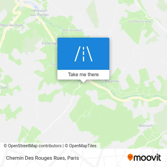 Chemin Des Rouges Rues map