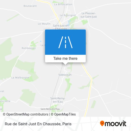 Rue de Saint-Just En Chaussée map