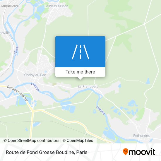 Route de Fond Grosse Boudine map