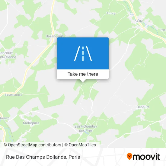 Rue Des Champs Dollands map