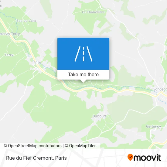 Rue du Fief Cremont map