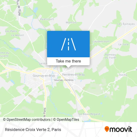 Résidence Croix Verte 2 map