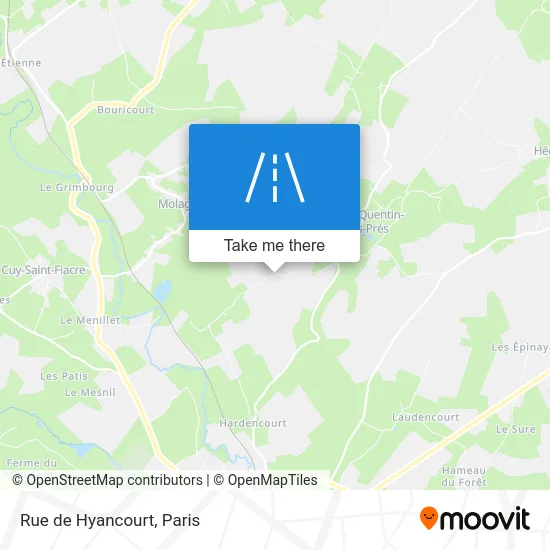 Rue de Hyancourt map