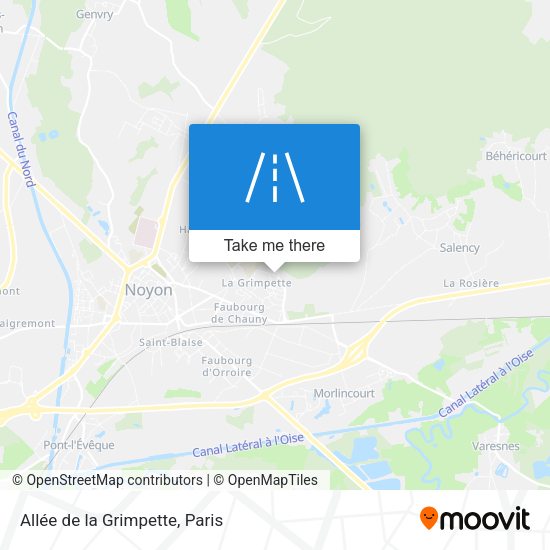 Allée de la Grimpette map