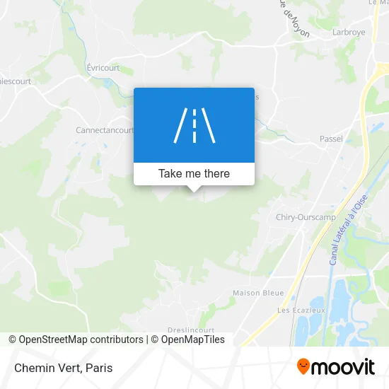 Chemin Vert map