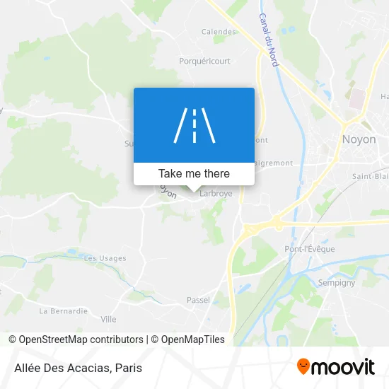 Mapa Allée Des Acacias