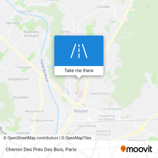 Chemin Des Près Des Bois map