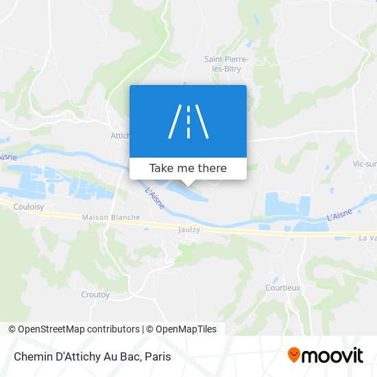 Chemin D'Attichy Au Bac map