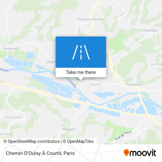 Chemin D'Oulsy À Courtil map