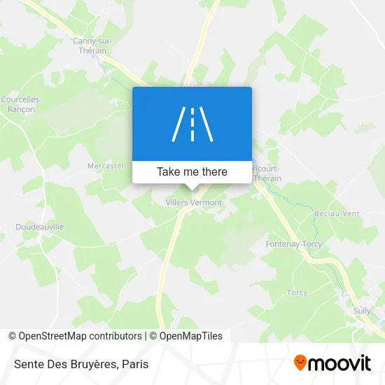 Sente Des Bruyères map