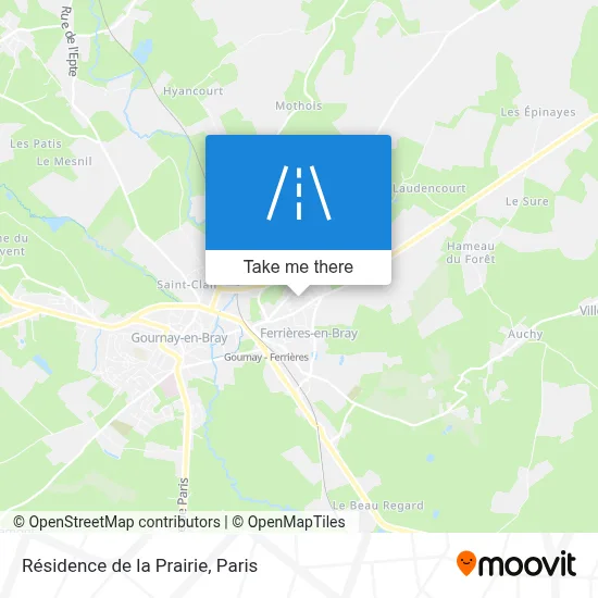 Résidence de la Prairie map