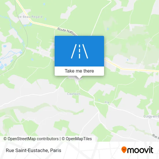 Rue Saint-Eustache map