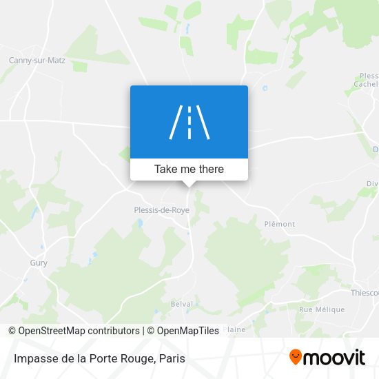 Impasse de la Porte Rouge map