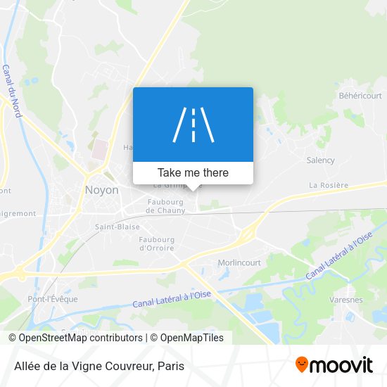 Allée de la Vigne Couvreur map