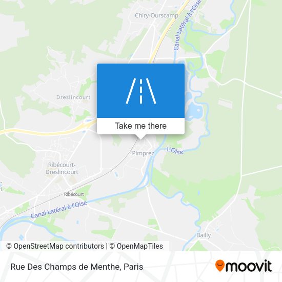 Rue Des Champs de Menthe map