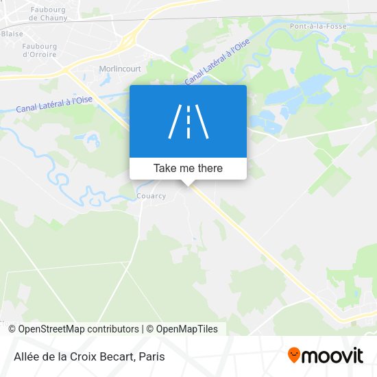 Allée de la Croix Becart map