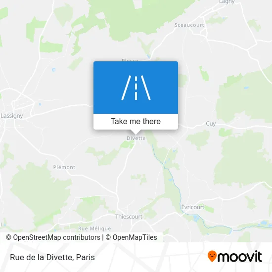 Rue de la Divette map