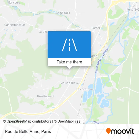 Rue de Belle Anne map