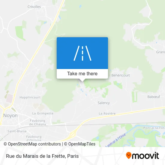 Rue du Marais de la Frette map