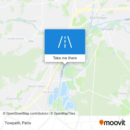 Chemin de Halage map