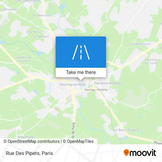 Rue Des Pipets map