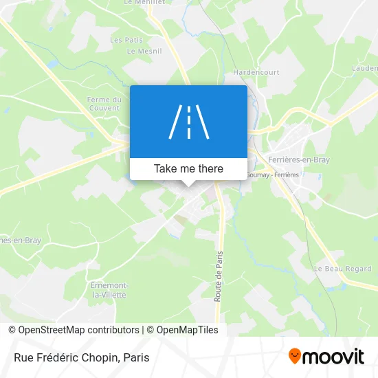 Rue Frédéric Chopin map