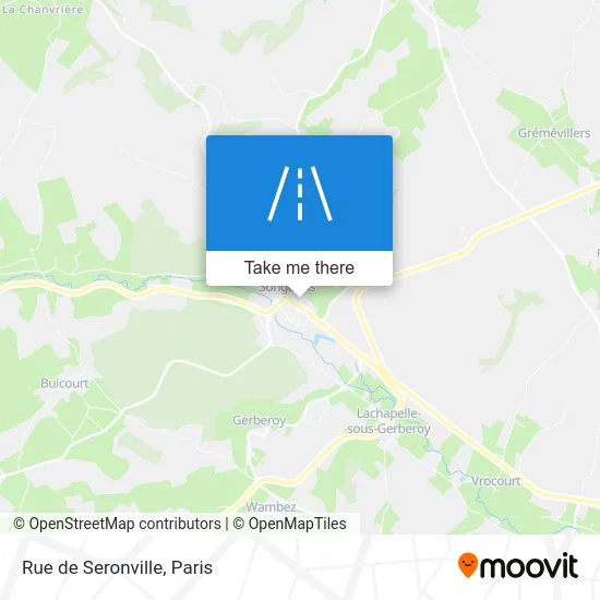 Rue de Seronville map