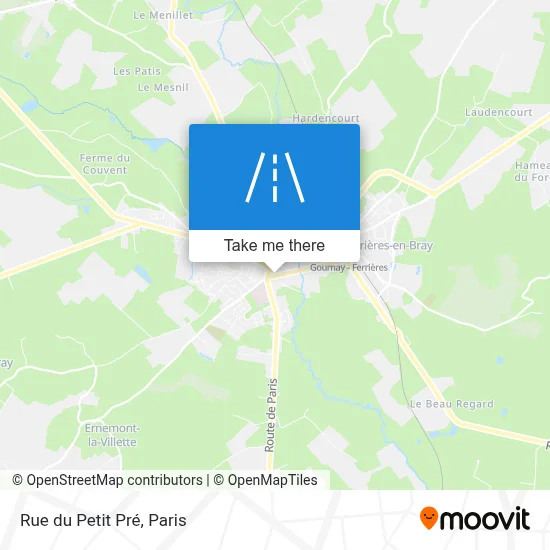 Rue du Petit Pré map