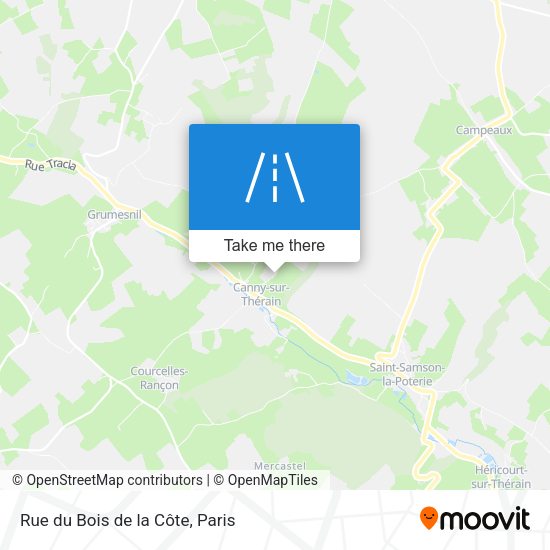 Rue du Bois de la Côte map
