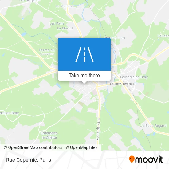 Rue Copernic map