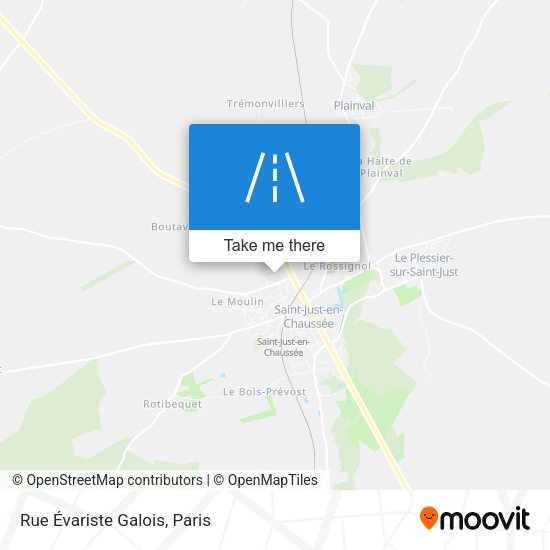 Rue Évariste Galois map