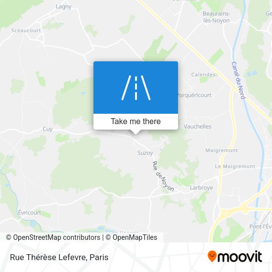 Rue Thérèse Lefevre map
