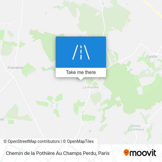 Chemin de la Pothière Au Champs Perdu map