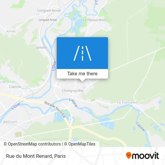 Rue du Mont Renard map