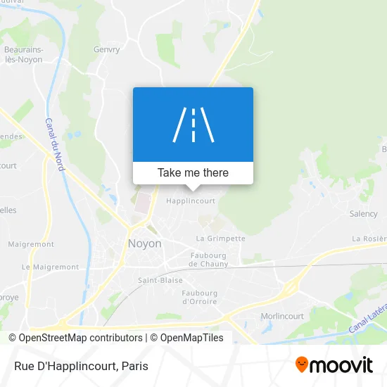 Rue D'Happlincourt map