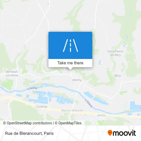 Rue de Blerancourt map