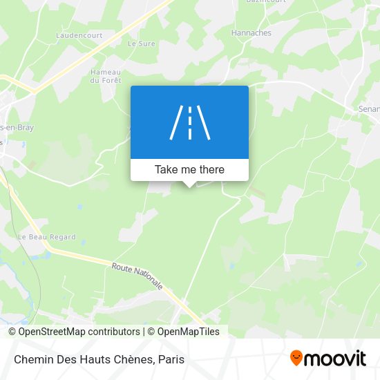 Chemin Des Hauts Chènes map