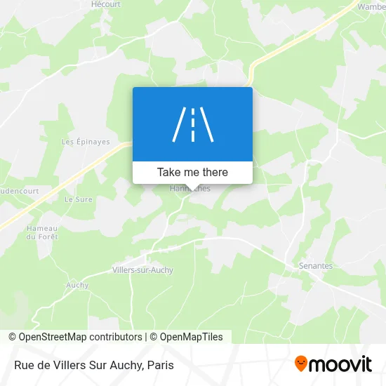 Rue de Villers Sur Auchy map