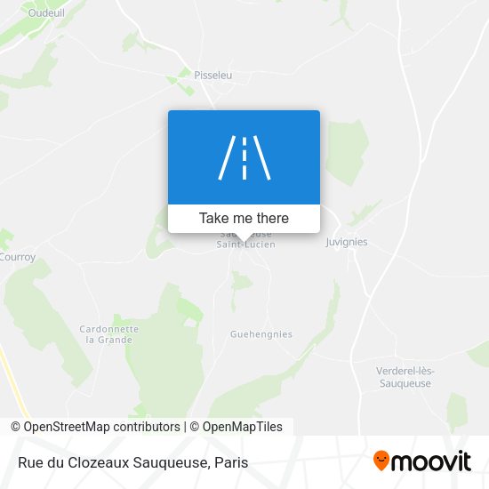 Rue du Clozeaux Sauqueuse map