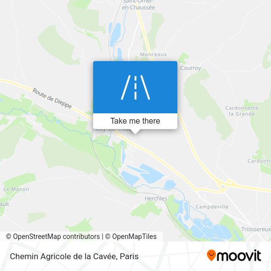 Chemin Agricole de la Cavée map