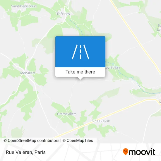 Rue Valeran map
