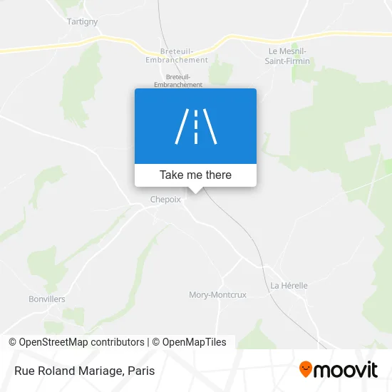 Rue Roland Mariage map