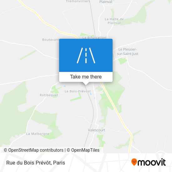 Rue du Bois Prévôt map