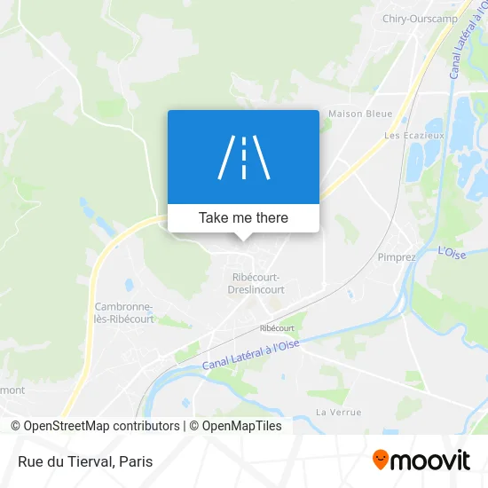Rue du Tierval map
