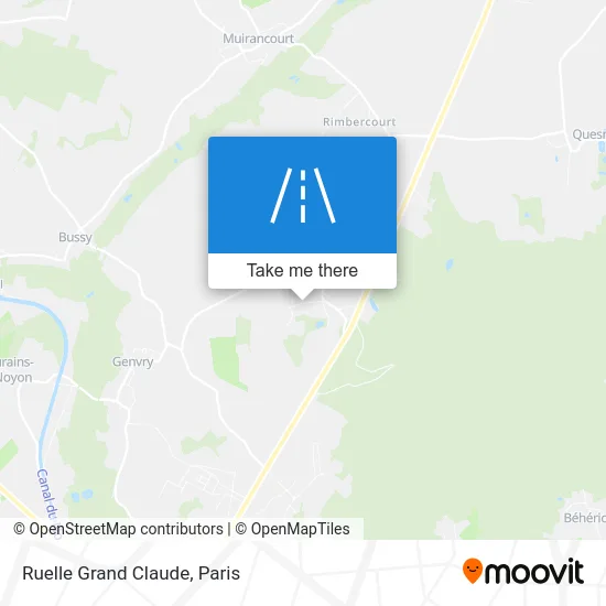 Mapa Ruelle Grand Claude