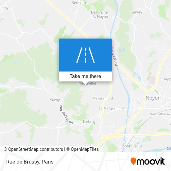 Rue de Brussy map