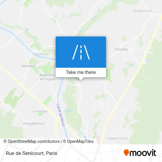 Rue de Senicourt map