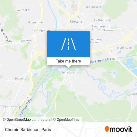 Chemin Barbichon map