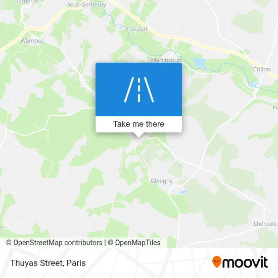 Rue Des Thuyas map